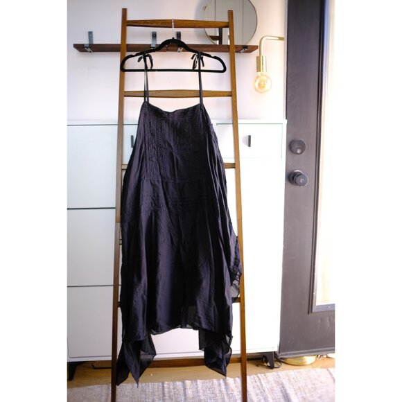 J.Crew Handkerchief Midi Dress, Black, M - Picture 6 of 6